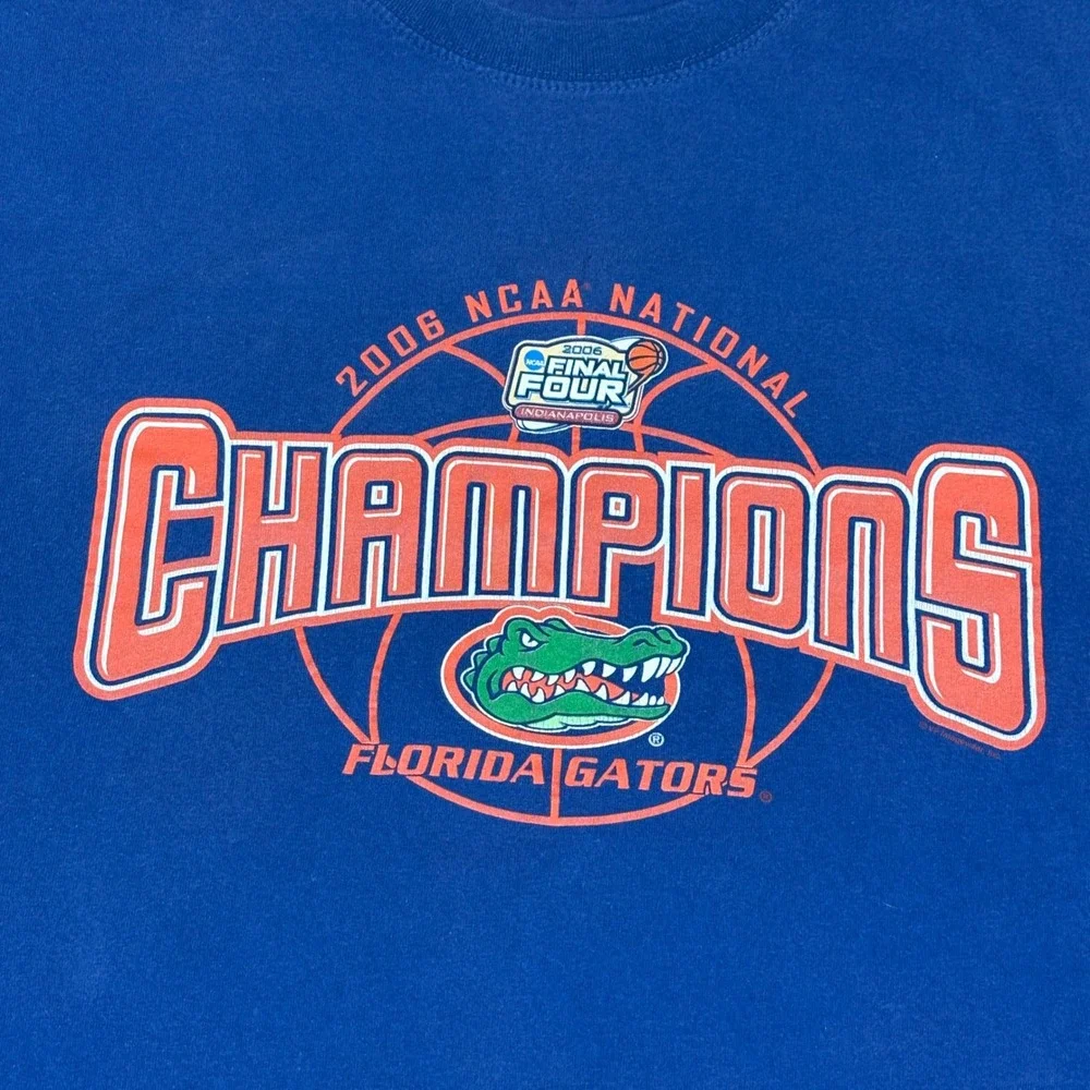 Lee Sport Florida Gators 2006 NCAA Basketball National Champions Blue T-Shirt XL